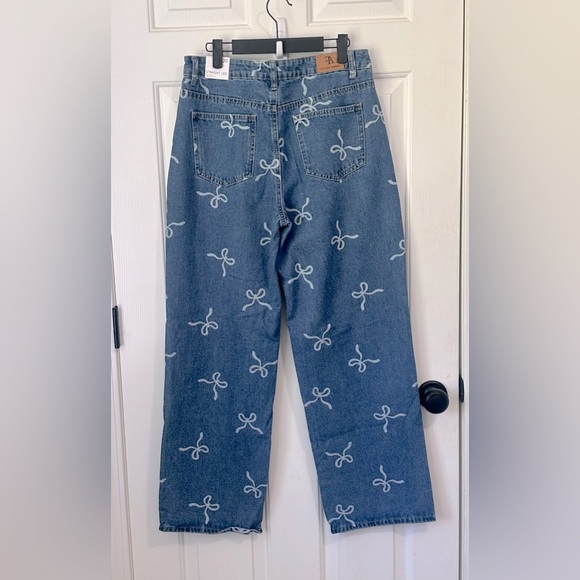 NWT Flying Angel Allover Bow Print Jeans. Size 11/30. - Picture 8 of 9
